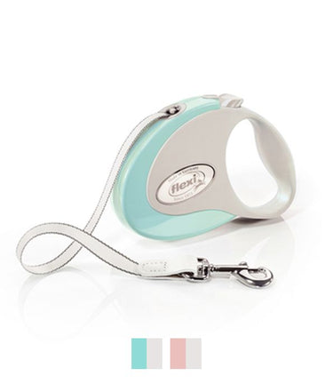 Flexi Style Tape Retractable Dog Leash - ROSE M/5M
